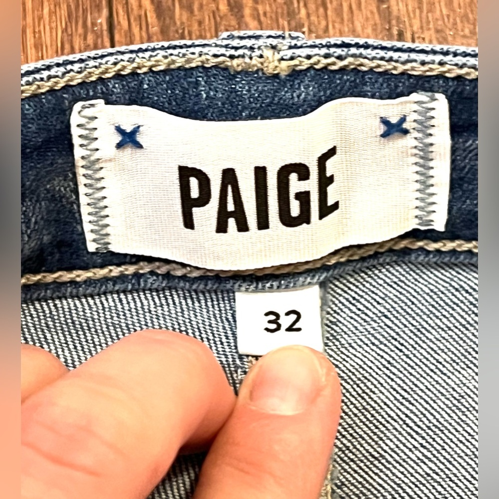 Paige Denim “Hoxton Crop” Distressed Jeans (Size 32) 👖 **NEW WITHOUT TAGS!!🎁** - Picture 10 of 13